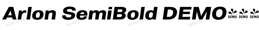 Arlon SemiBold DEMO字体转换